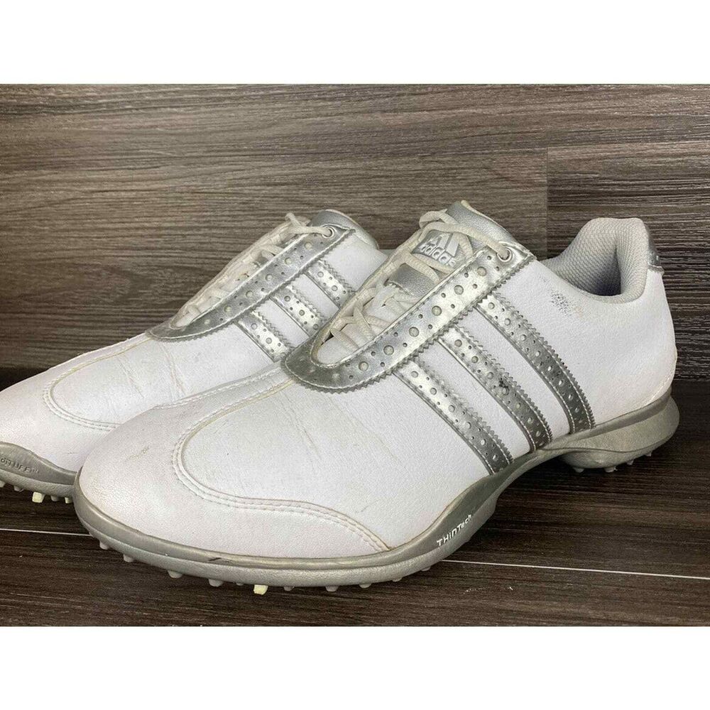 ADIDAS Women's Thintech Tech Response Leather Golf Shoes 8.5 Cleats 071310